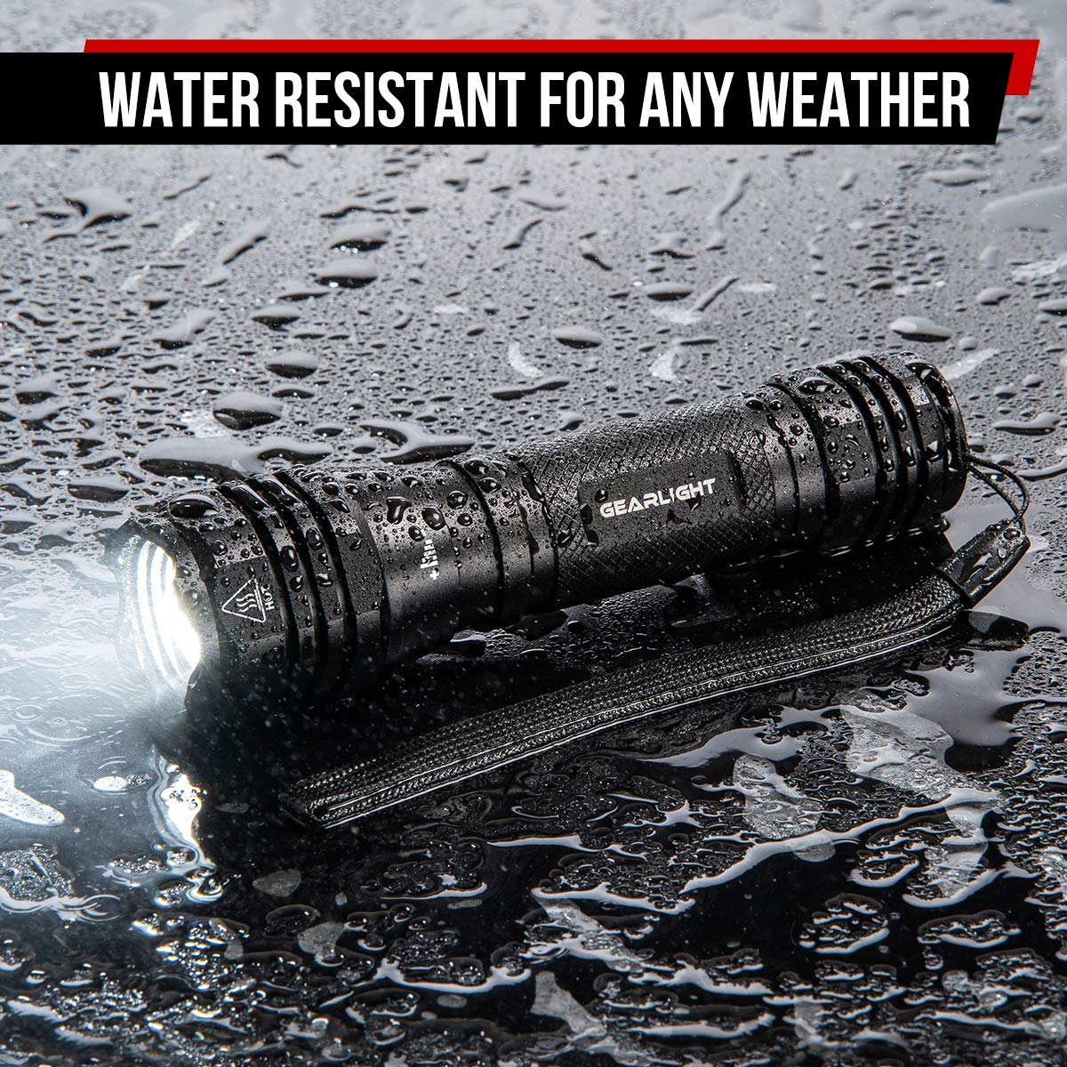 GearLight S1050 LED Flashlight – 2 Pack, High Lumen, 3 Modes, Rugged Aluminum