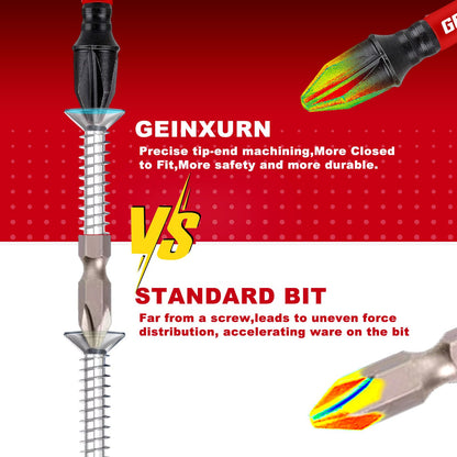 Geinxurn Impact Tough PH2 2 in. Insert Driver Bits — 30 Pack Magnetic Anti-Impact
