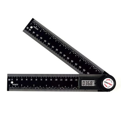 GemRed 82305 Aluminum Digital Angle Finder Protractor – Precision 0.3°