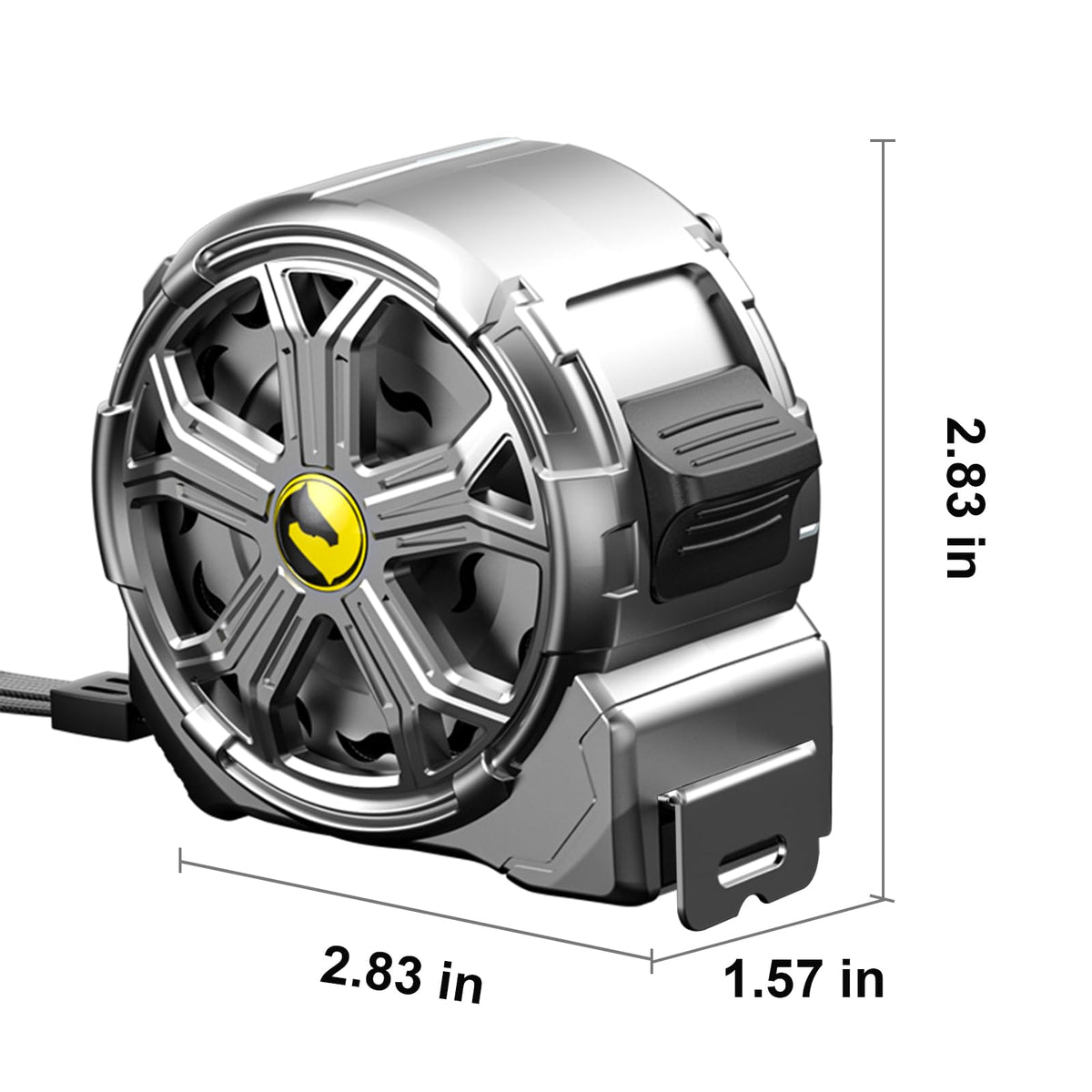 Generic 16ft Stainless Steel Tape Measure – Waterproof, Rustproof, Hollow Shell