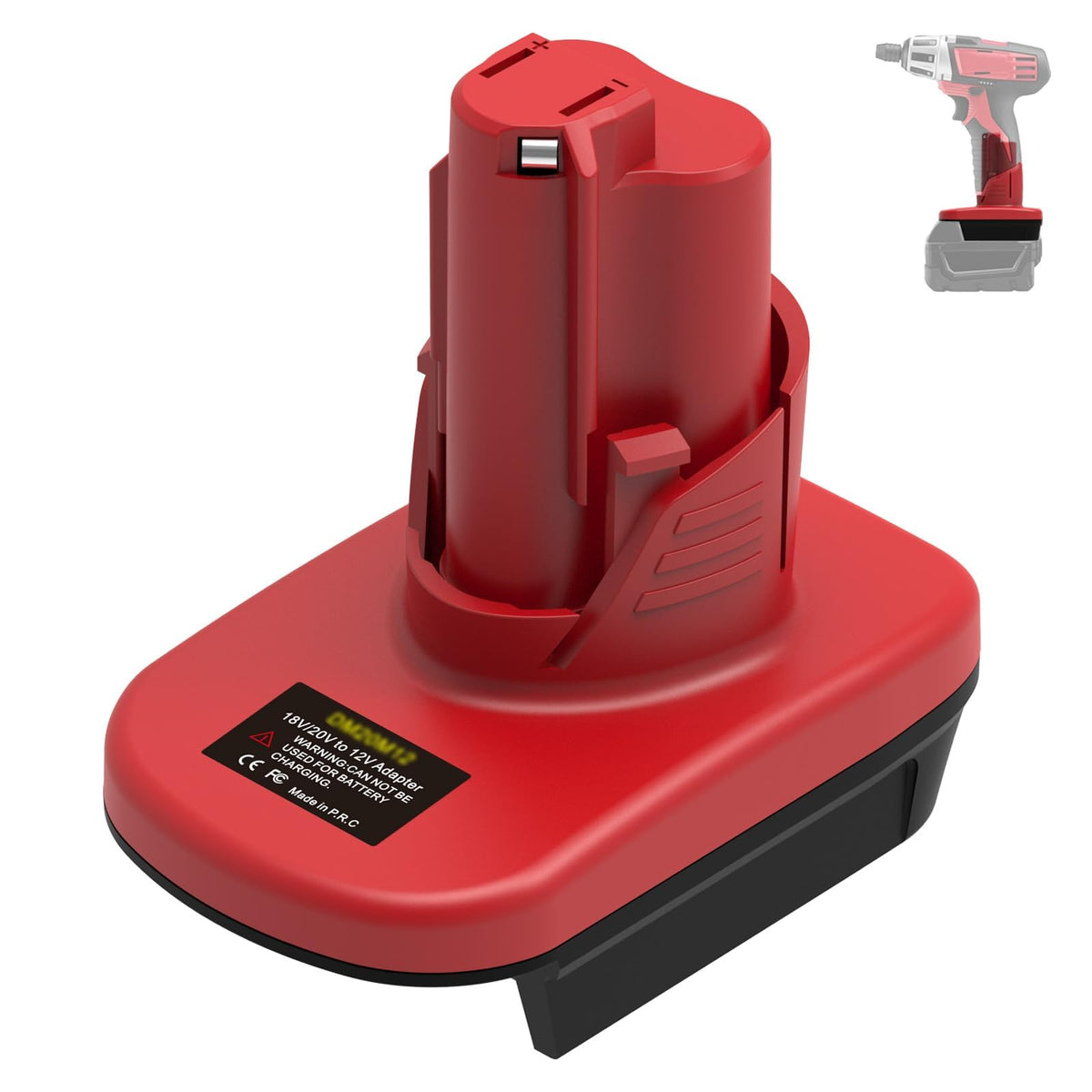 Generic ML18M12 Battery Adapter for Milwaukee 18V to 12V Tools – Adapter Only