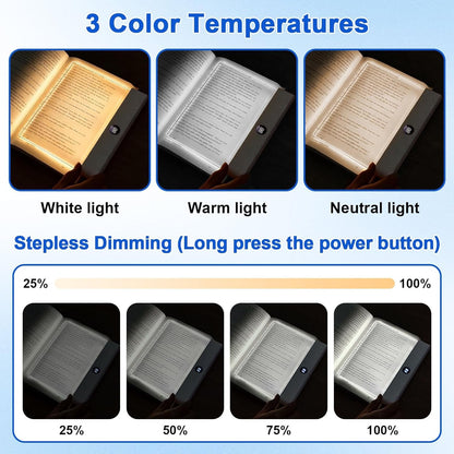 Generic Smart Led Reading Light – Rechargeable Desk Lamp with 3-Color Modes & Timer (White)