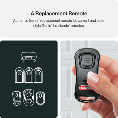 Genie G1T-BX Single Button Intellicode Garage Door Remote | Safe & Secure Access