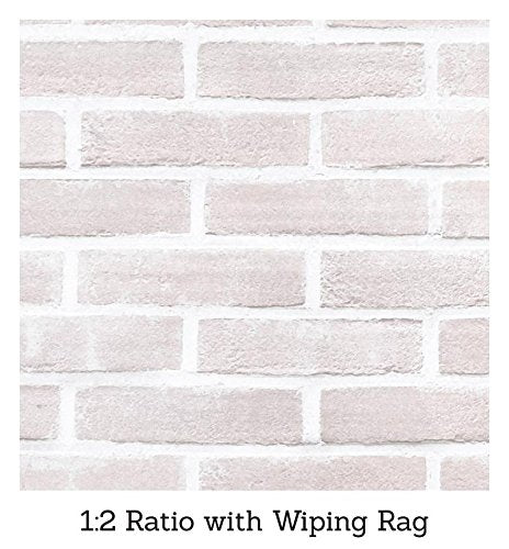 Giani Brick Transformations Whitewash Paint for Brick & Fireplaces – 16 oz Pint