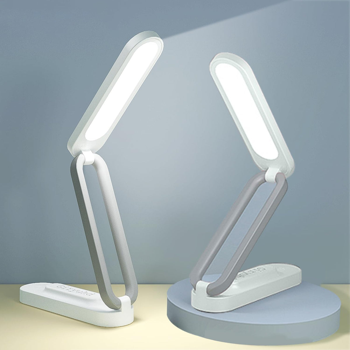 Giryuhd LED Desk Lamp – Battery-Powered, Foldable & Portable (2-Pack)