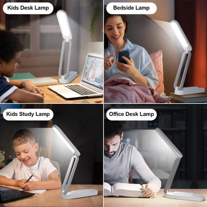 Giryuhd LED Desk Lamp – Battery-Powered, Foldable & Portable (2-Pack)