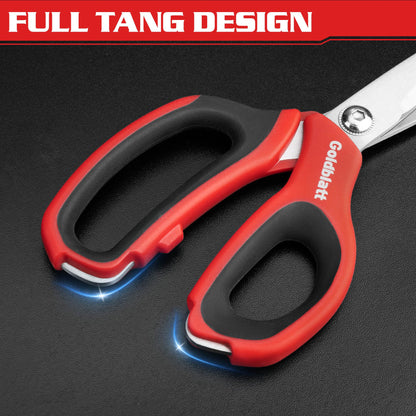 Goldblatt 2PCS Heavy Duty Scissors - Angled Blade, Stainless Steel, Comfortable Grip