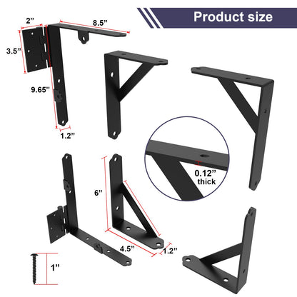 GoldOrcle Corner Brace Bracket Anti Sag Gate Frame Kit with Latch – Heavy-Duty, Rust-Resistant