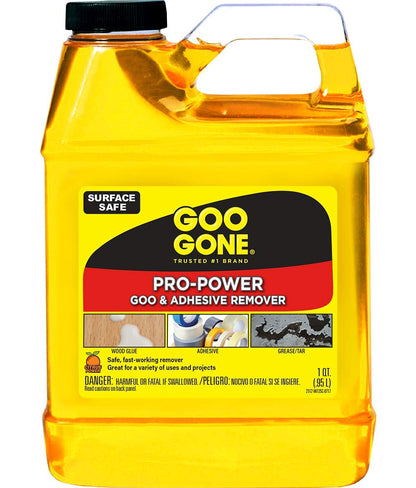 Goo Gone Pro-Power - Professional Strength Adhesive Remover, 32 Fl Oz Jug