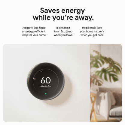 Google Nest Learning Thermostat 4th Gen + Sensor 2nd Gen – Silver
