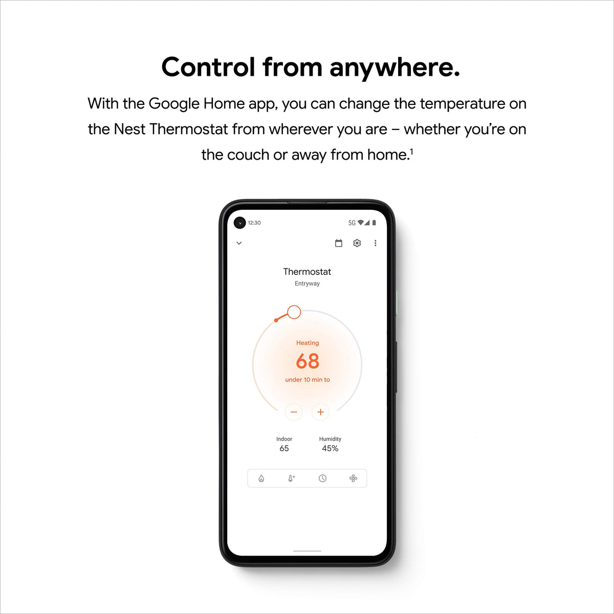 Google Nest Thermostat – Smart Wi-Fi Thermostat for Home (Sand)