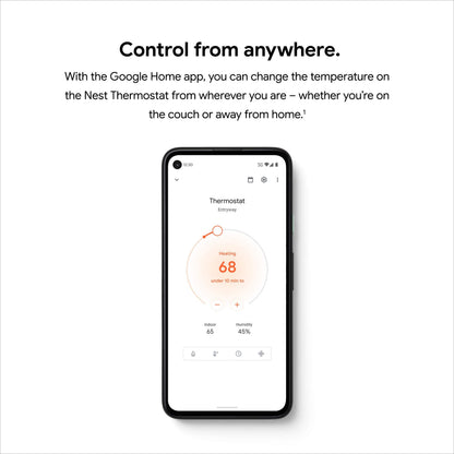 Google Nest Thermostat – Smart Wi-Fi Thermostat for Home (Sand)