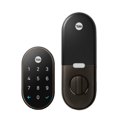 Google Nest x Yale Lock – Keyless Front Door Smart Lock in Oil-Rubbed Bronze
