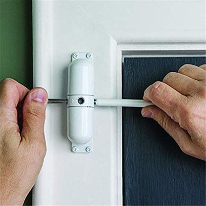 GOOKYO Door Closer – Automatic Safety Spring, Easy Install, Self-Closing for Left/Right Doors (White)