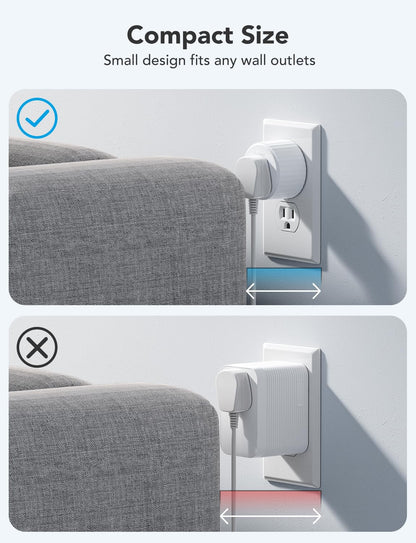 Govee Smart Plug – WiFi Outlet with Timer & Group Control (2 Pack) | Alexa & Google Assistant
