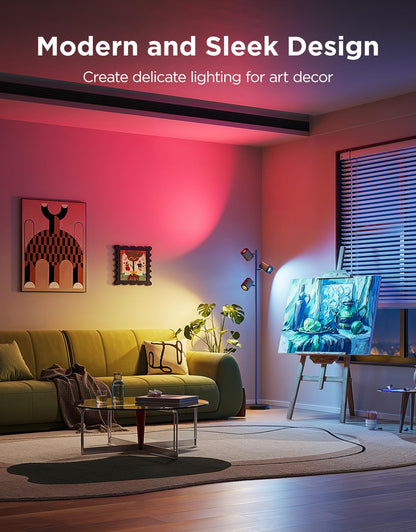Govee Tree Floor Lamp with Matter — 3 Rotatable Lights, 64 Scenes, Music Sync