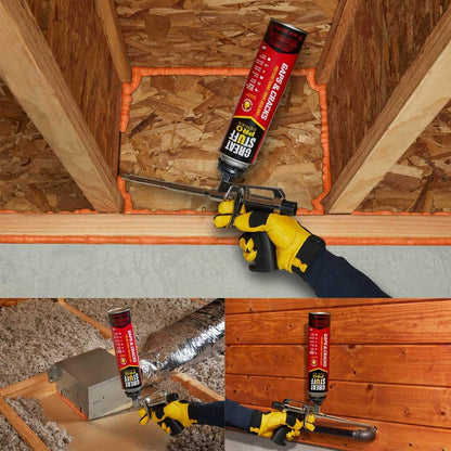 GREAT STUFF PRO Gaps & Cracks – 24 oz Fireblock Foam Sealant (Pack of 12)