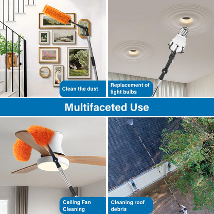 Greeily Paint Roller Extension Pole — 4ft to 12ft Adjustable, Multi-Purpose