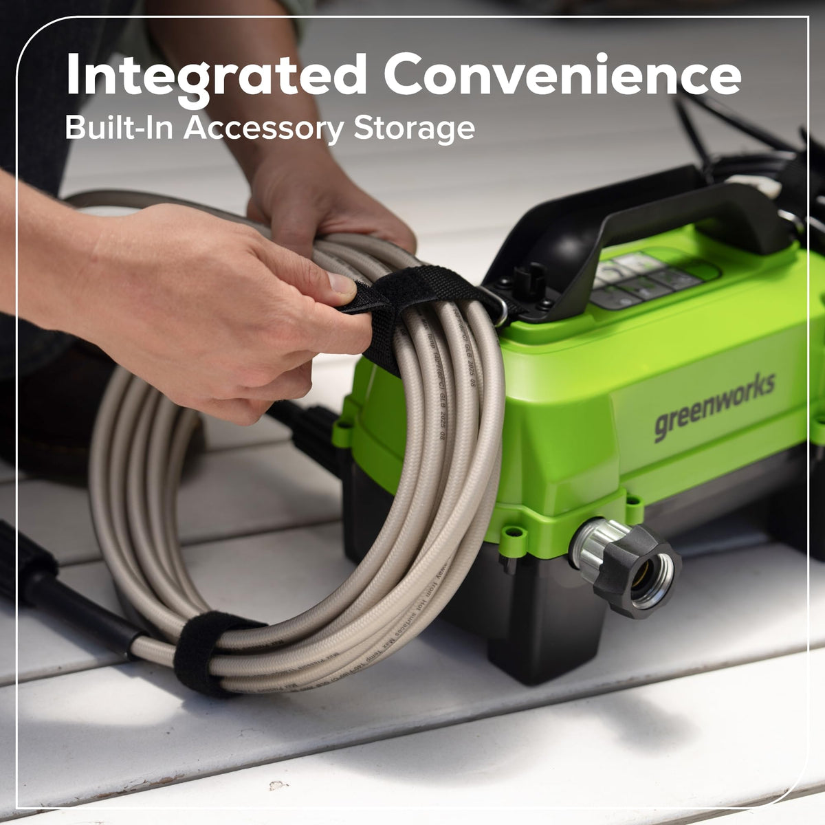 Greenworks 1700 PSI Electric Pressure Washer – Ultra Compact & Lightweight