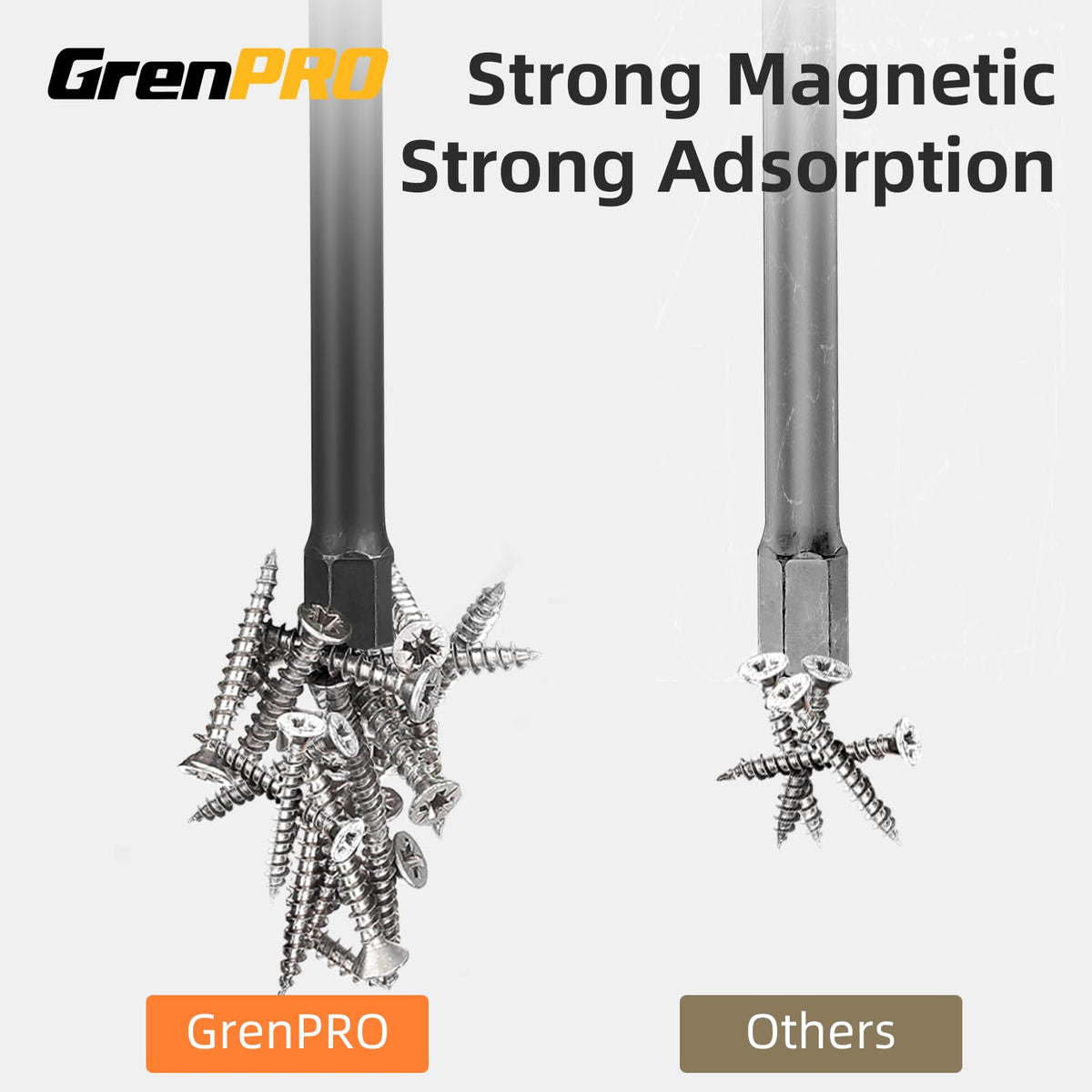GRENPRO 22-Piece Hex Bit Set | Allen Wrench Drill Bit Set for Impact Drivers
