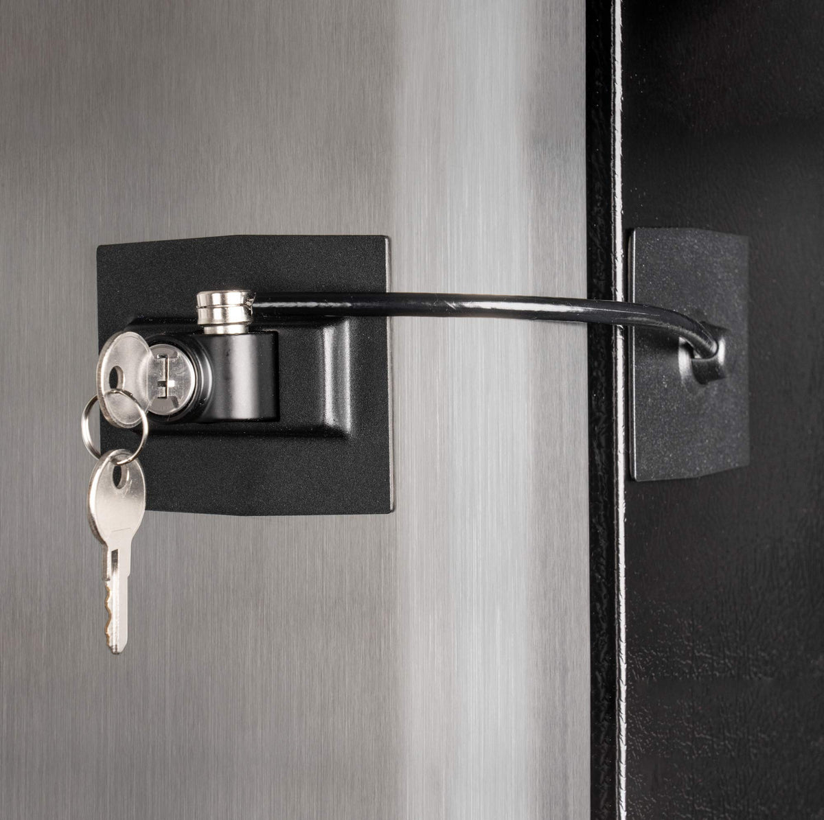 Guardianite Premium Refrigerator Lock with Built-in Keyed Lock (Black) — Secure Medicines & Everyday Items