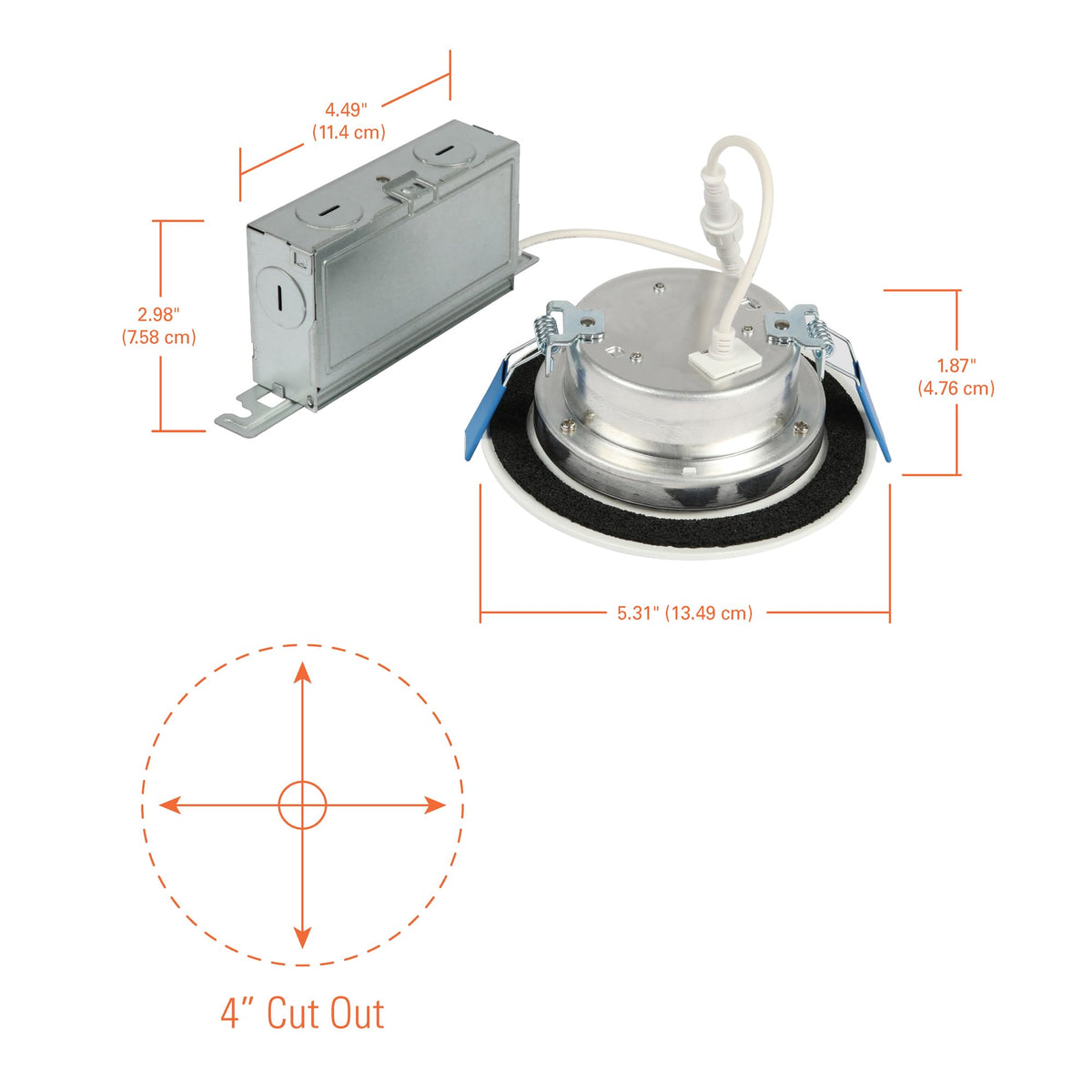 HALO LT 4-In Canless LED Recessed Light – Dimmable, Wet Location, 2700K-5000K, 650 Lumens | HALO LTC406FS5B