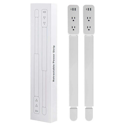 haodsso Electrical Outlet Extender Stick — USB-A, USB-C, 2 AC Outlets, 22–34 in Rotating 180°