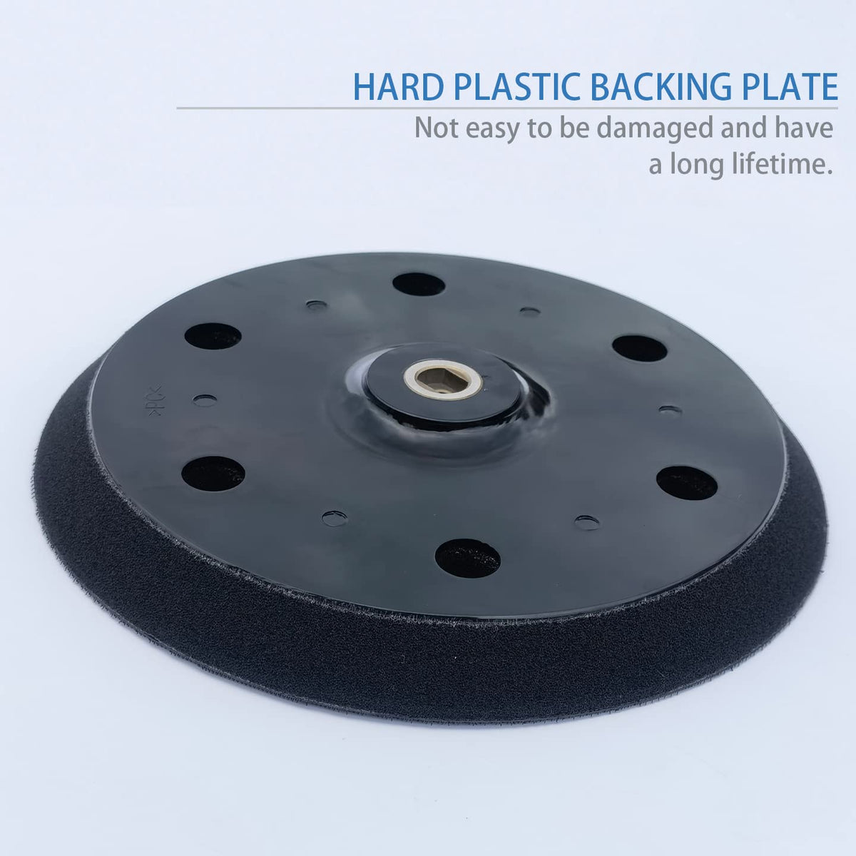 HDongany 2 Pack 9-Inch 6-Hole Hook & Loop Backing Pads for Orbital Sander – Replacement Pads