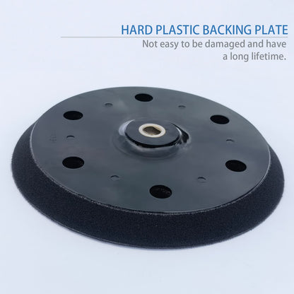 HDongany 2 Pack 9-Inch 6-Hole Hook & Loop Backing Pads for Orbital Sander – Replacement Pads