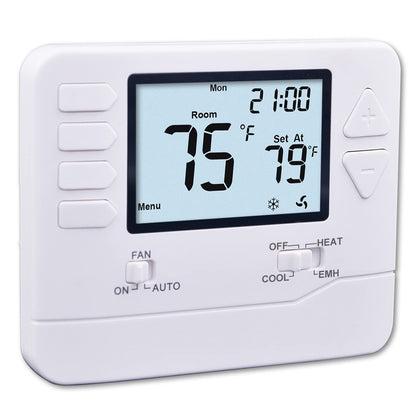 Heagstat H721 Non-Programmable Heat Pump Thermostat — 2H/1C, 4.5-Inch Display