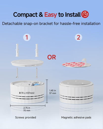 HEIMAN Smoke Detector | Interconnected Wireless Photoelectric Alarms | UL 217 10th Ed
