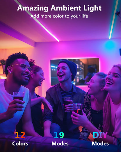 HitLights LED Strip Lights Kit – 3x12in/36in RGB with RF Remote