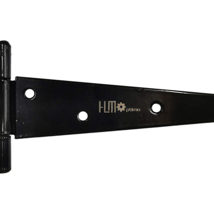 HLMOptimo Heavy Duty 4-inch T Hinge Set – Rustproof Black, 6 pcs