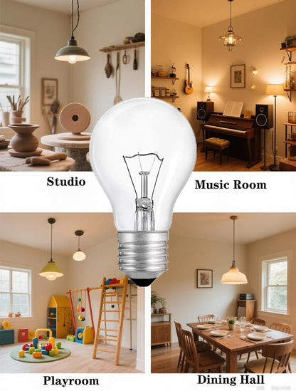 Hoimuv 150W A19 Rough Service Incandescent Bulbs – 4 Pack
