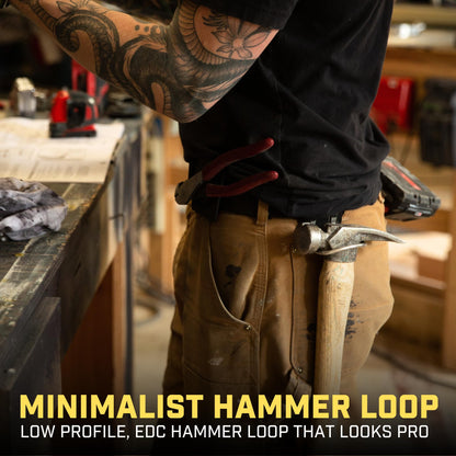 Holstery HammerMaster | Clip-On Hammer Holder Loop for Hammers, Hatchets, and Mallets