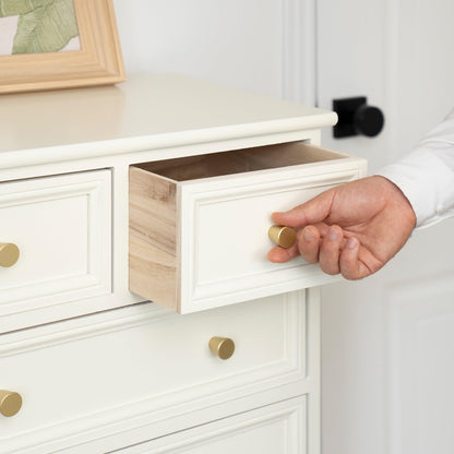 Homdiy Gold Knobs 10 Pack for Dresser & Cabinets – Brushed Brass Modern Cabinet Hardware
