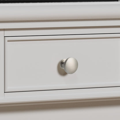 homdiy 5 Pack Round Cabinet Knobs – Brushed Nickel Zinc Alloy Drawer Pulls