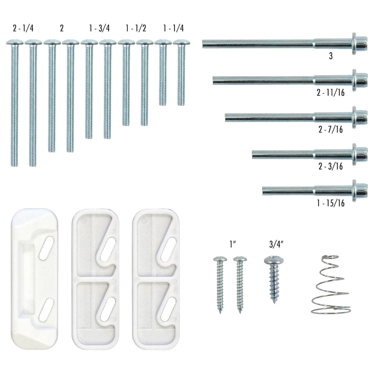 Ideal Security DX Pull Handle Replacement Set for Storm Door and Screen Door – Matte Black