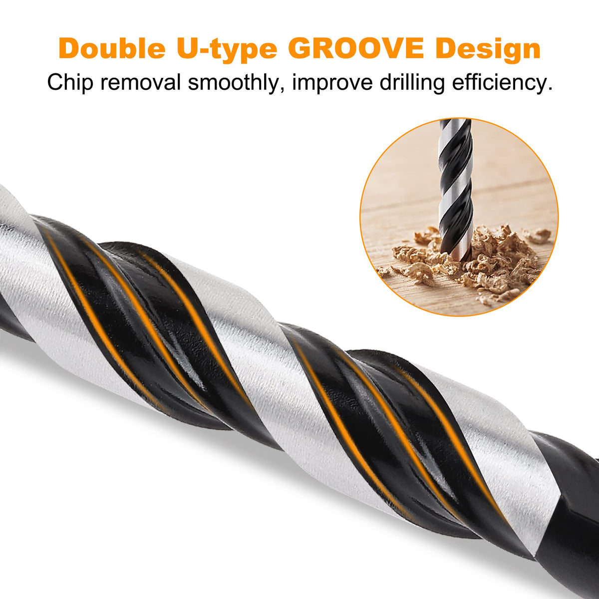 TITGGI 10Pcs Masonry Drill Bit Set – Extension Carbide Bits for Glass, Tile, Brick, Concrete