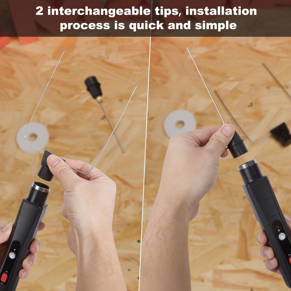IMAGE Hot Wire Foam Cutter 2-in-1 Kit — 28W Pen, Carry Case, 100-240V
