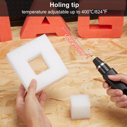 IMAGE Hot Wire Foam Cutter 2-in-1 Kit — 28W Pen, Carry Case, 100-240V