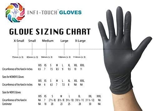Infi-Touch Nitrile Disposable Gloves Small – Strong, Chemical-Resistant, Non-Sterile, 100-Count