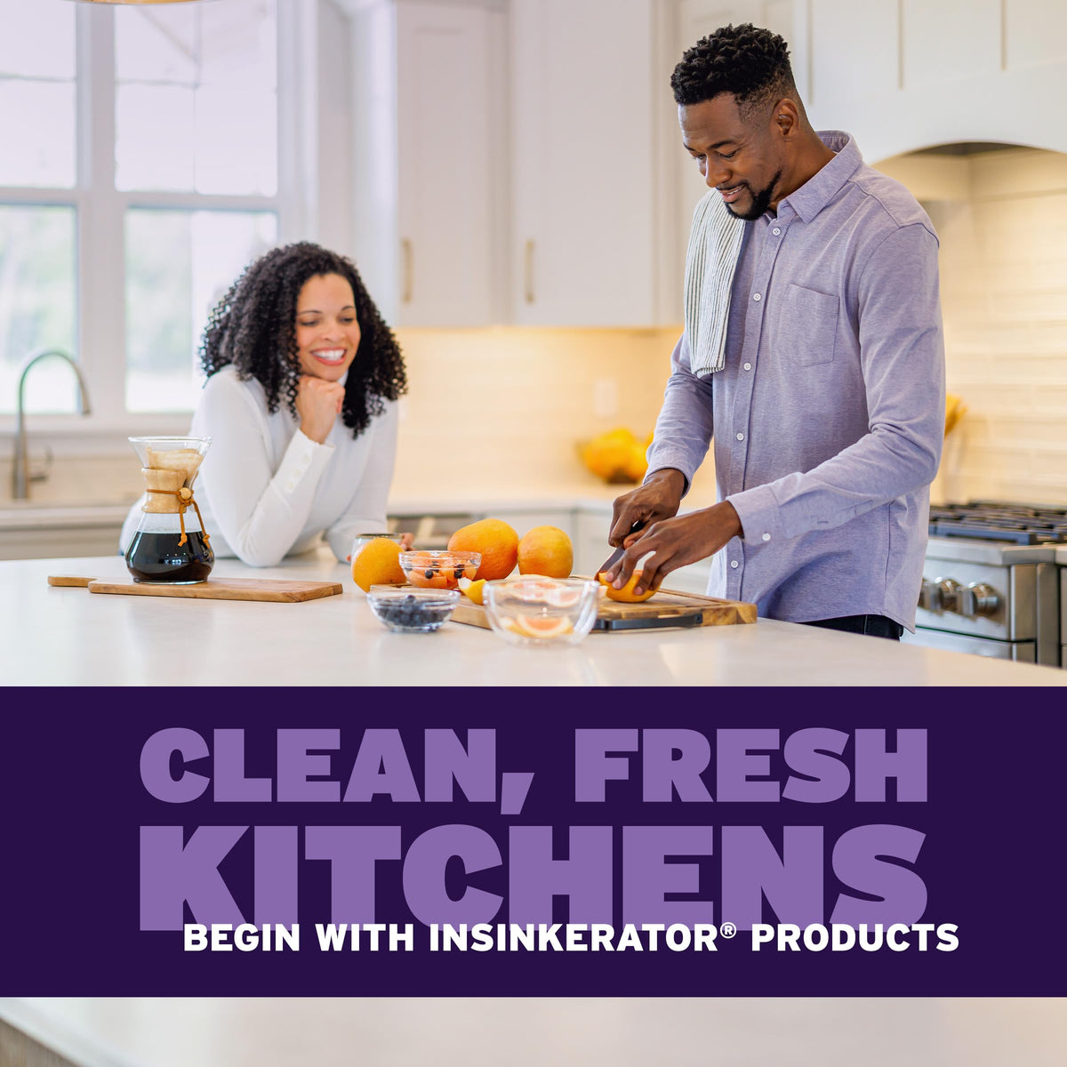 InSinkErator Evolution .75HP LED Garbage Disposal — Quiet, Odor-Defense with LED Flange