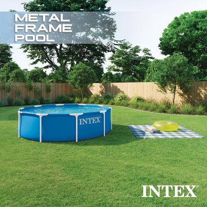 Intex 28200EP 10ft x 30in Metal Frame Pool - Pool Only (Pump Not Included)