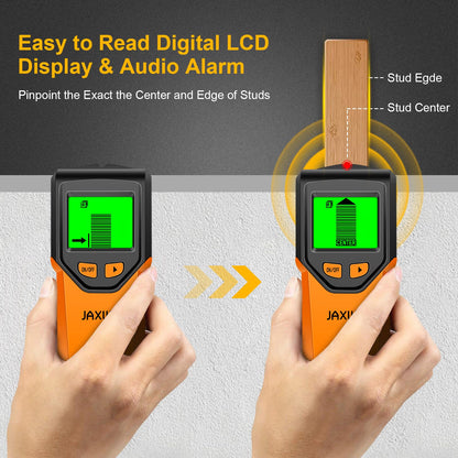 JAXWQ Stud Finder Wall Scanner 5-in-1 with Smart Chip & HD LCD Display
