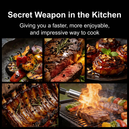 Jeagou Heavy Duty Propane Torch 3272°F | Adjustable Flame for Culinary, BBQ, Camping