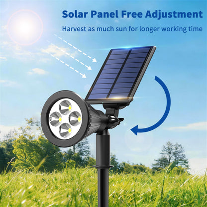 JEJOT 8 Pack Solar Lights Outdoor IP65 3000K Warm White | 2 Lighting Modes