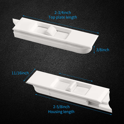 Jetec 12-Pack White Tilt Latch Pairs – Snap-In Window Latches for Single/Double-Hung Windows