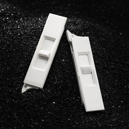 Jetec 12-Pack White Tilt Latch Pairs – Snap-In Window Latches for Single/Double-Hung Windows