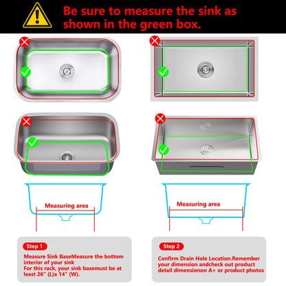 JIUBAR Silicone Sink Mat Grid 26x14 in Gray – Kitchen Sink Protector